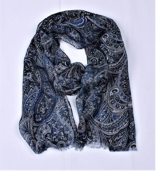Alice & Lily printed scarf blue Style : SC/4925/BLU